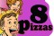 CRAZZY PACKS 8 PIZZAS